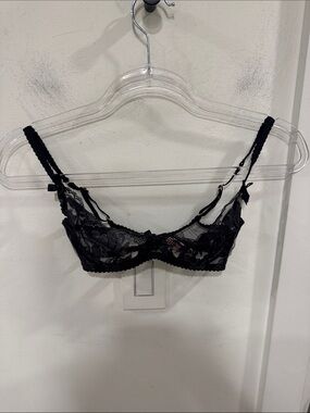 Agent Provocateur Black Lace Balconette Bra